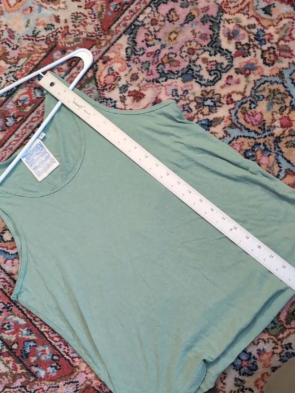 Jungmaven Sage Green Tank Top - Scoop Neck - Picture 4 of 5